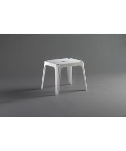 TAVOLO DA GIARDINO BIANCO 'BABY DADY' 48X56X45 CM.